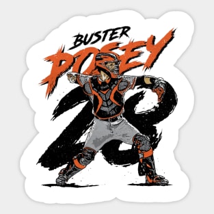 Buster Posey San Francisco Rough Sticker